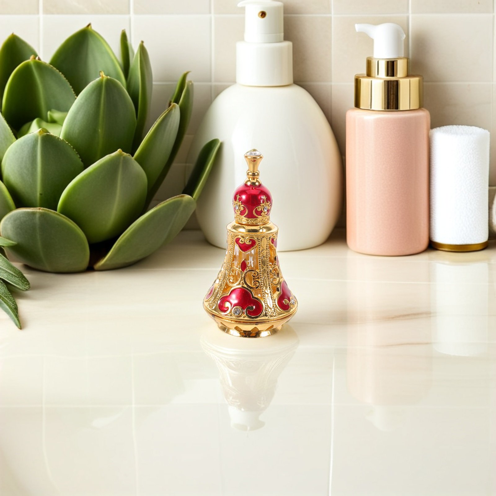 Perfume Refill Bottle - 빈티지 리필 가능 중동 향수병 125ml