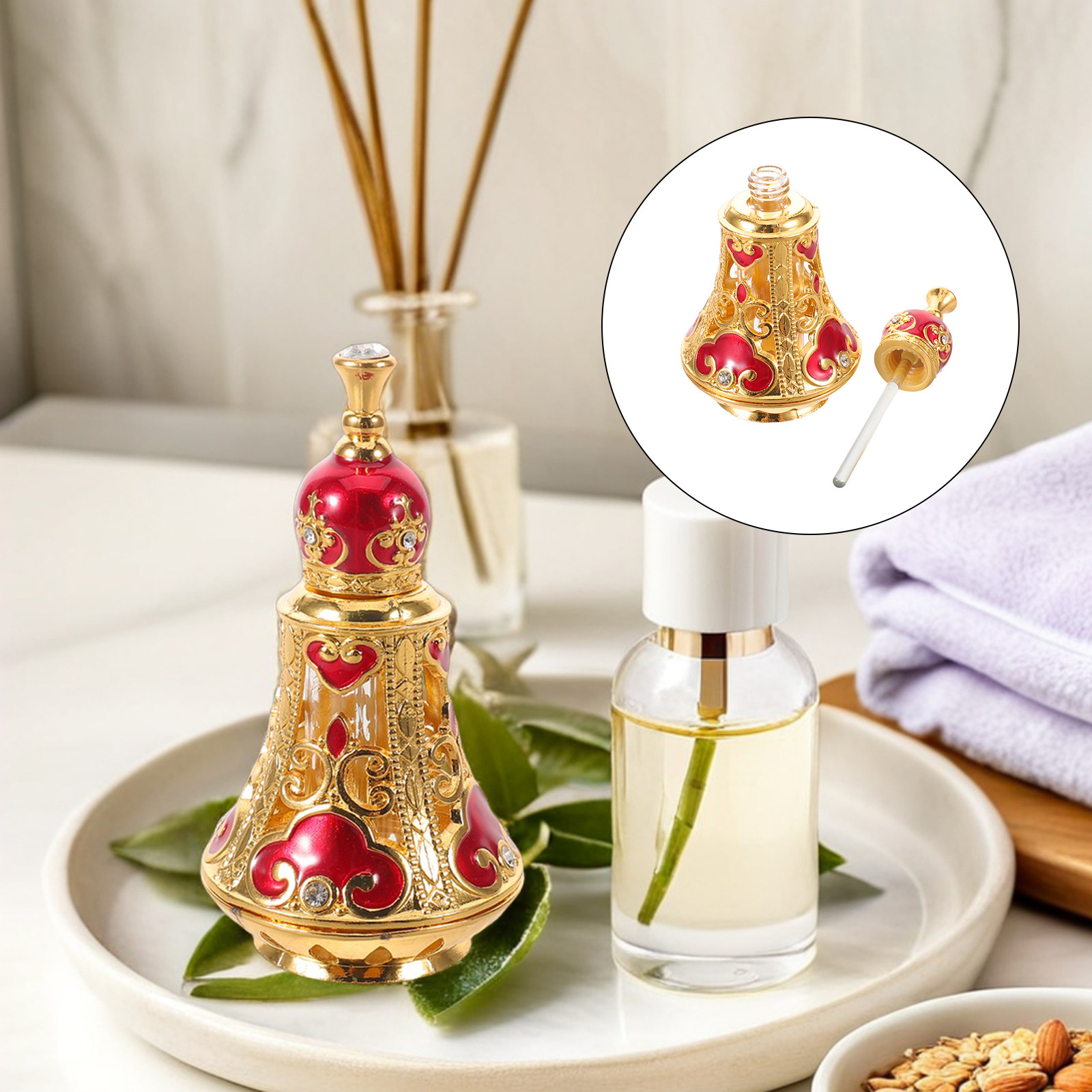 빈티지 리필 가능 중동 향수병 125ml 유리 에센셜  - Perfume Refill Bottle 리뷰 및 가격