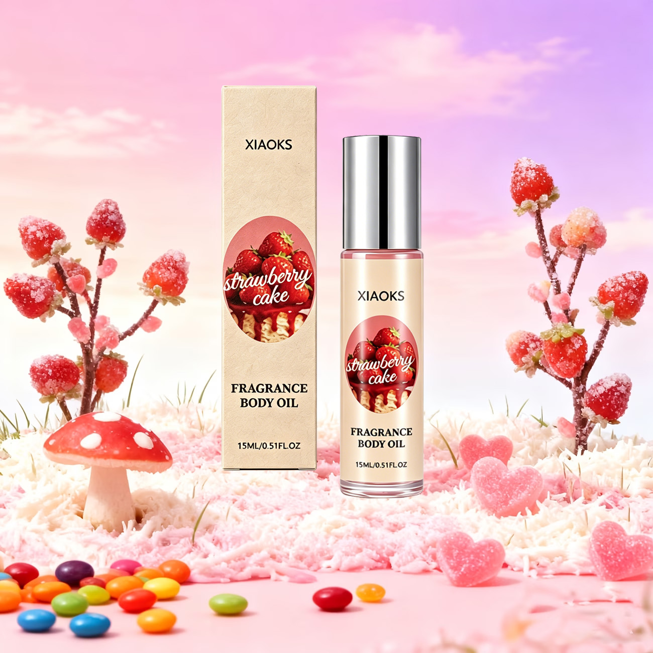 딸기 케이크 스위트 롤온 향수 1병 - 매력적인 플로럴 - Perfume Scent Fragrance 리뷰 및 가격