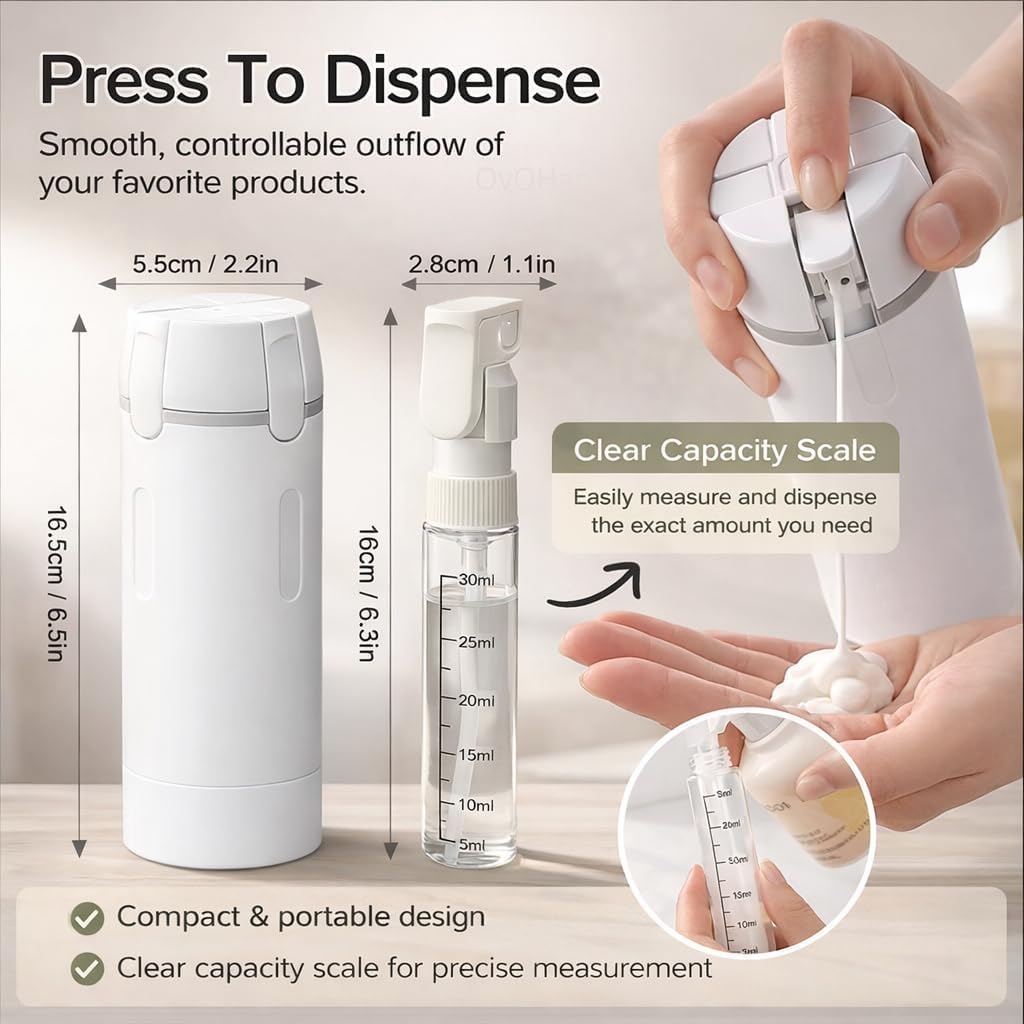 4 in 1 여행용 디스펜서 휴대용 여행용 병 누수 방 - Perfume Fragrance Vending Machine 리뷰 및 가격